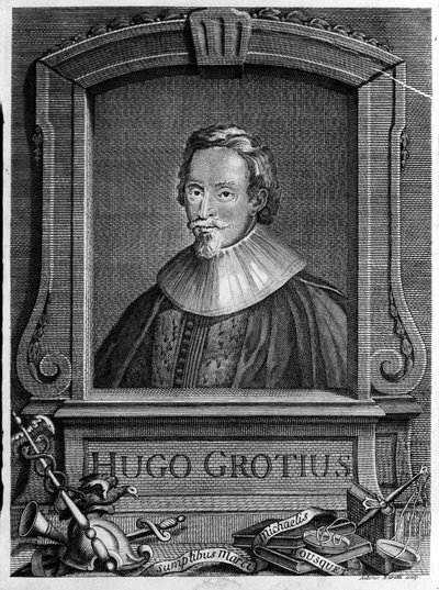 Hugo Grotius (1583-1645) (Huig de Groot), avvocato e diplomatico olandese. da Unknown artist
