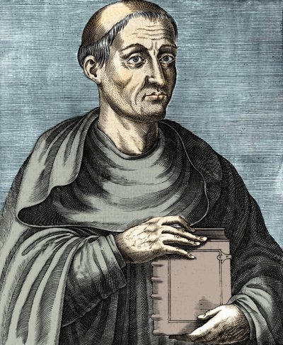 Ugo di San Vittore. Teologo e filosofo francese. XII secolo. Incisione del XVII secolo da Unknown artist