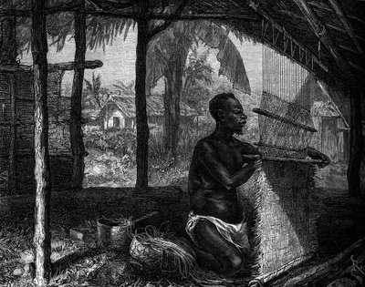 Zoo umano: tessitore addolcito del Gabon all
