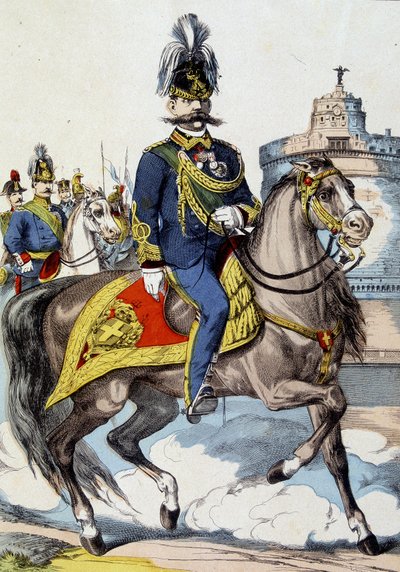Umberto I a cavallo, Re d