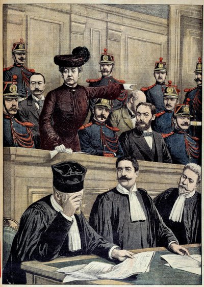 Caso Humbert: il processo di Therese Humbert (1856-1918), rappresentata da un