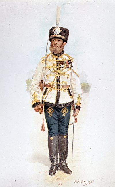 Ussaro della Guardia Russa sotto Nicola II da Unknown artist