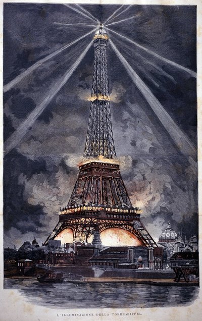 Illuminazione della Torre Eiffel durante l