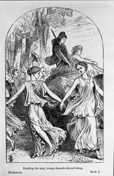 Illustrazione per "Endymion" del poeta John Keats (1795-1821) XIX secolo da Unknown artist