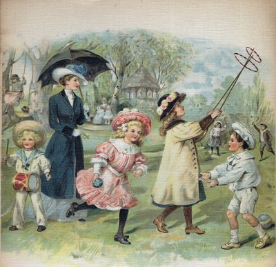 Illustrazione in "La jour de Ginette et Raymond", inizio XX secolo. da Unknown Artist