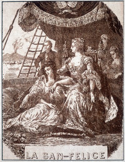 Illustrazione di "La San Felice" di Alexandre Dumas padre. Ed. A. Le Vasseur, Parigi. da Unknown artist