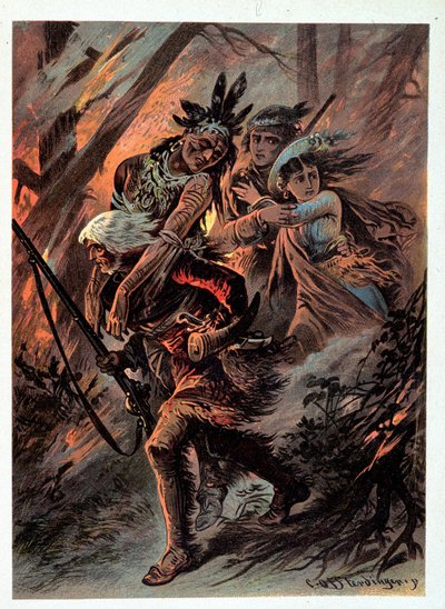 Illustrazione di "Calzini di cuoio" di F. Cooper da Unknown artist