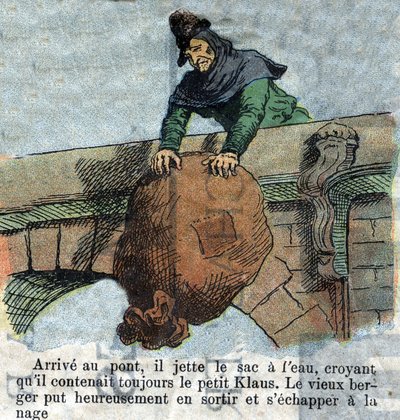 Illustrazione della fine del XIX secolo per la fiaba di Hans Christian Andersen (1805-1875) 