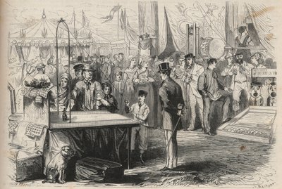 Principe imperiale Eugenio Luigi Giuseppe (1856-1879) alla festa di Fontainebleau. Cerca di decorare un burattino con l