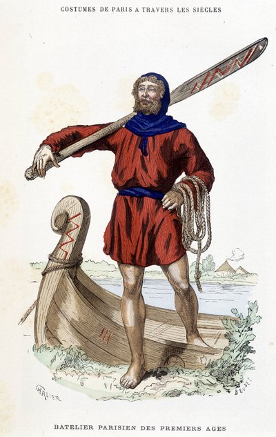 A Parigi attraverso i secoli di Knee-Lac da Unknown artist