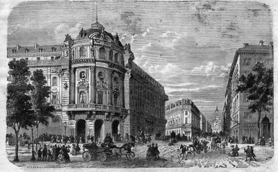 Inaugurazione del nuovo Teatro du Vaudeville a Parigi, all