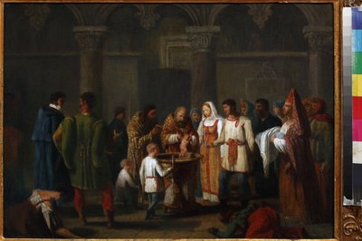 Battesimo di un neonato, Anonimo da Unknown artist
