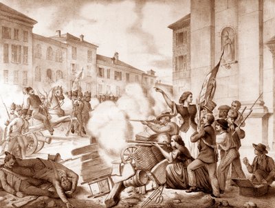 Unità italiana (Risorgimento 1848-1870): episodio delle Dieci Giornate di Brescia, 23 marzo - 1 aprile da Unknown artist