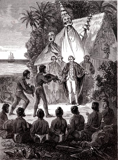 James Cook con i nativi dell