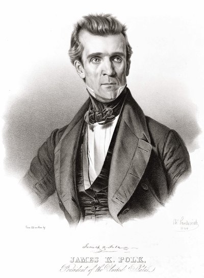 James K. Polk, Presidente degli Stati Uniti da Unknown artist
