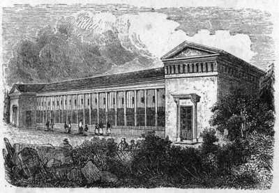 Jardin des Plantes a Parigi nel 1861: loggia degli animali carnivori da Unknown artist