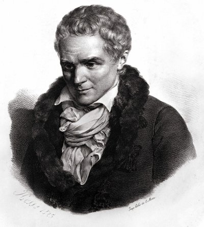 Jean-Jacques Rousseau (1712-1778), scrittore e filosofo ginevrino francofono da Unknown artist