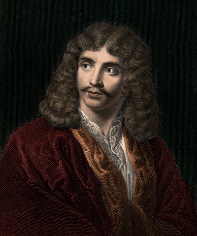 Jean Baptiste Poquelin Moliere 1622-1673 - incisione - XIX secolo da Unknown artist