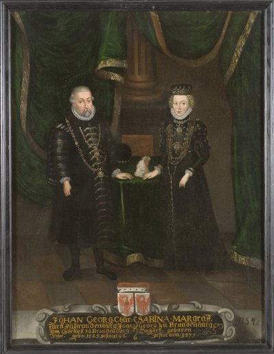 Giovanni Giorgio, elettore di Brandeburgo e Sabina di Brandeburgo-Ansbach da Unknown artist