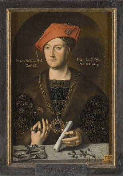 Ritratto di Giovanni II (1458-1521), Duca di Cleves, Conte di Mark da Unknown artist