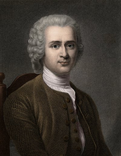 Jean Jacques Rousseau 1712-1778 da Unknown artist