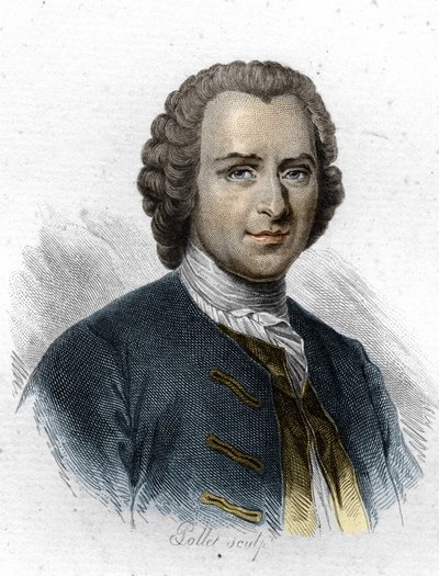 Jean Jacques Rousseau, scrittore e filosofo ginevrino di lingua francese. Incisione del XIX secolo da Unknown artist