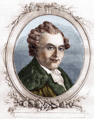 Jean Michel Sedaine, autore drammatico francese da Unknown artist