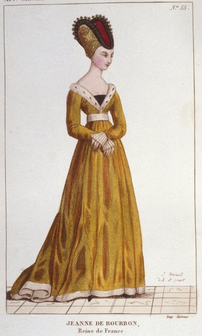 Giovanna di Borbone, Regina di Francia dal 1364 al 1378 da Unknown artist