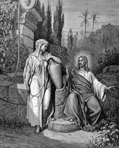 Gesù Cristo e il Buon Samaritano. Il Vangelo secondo San Giovanni da Unknown artist