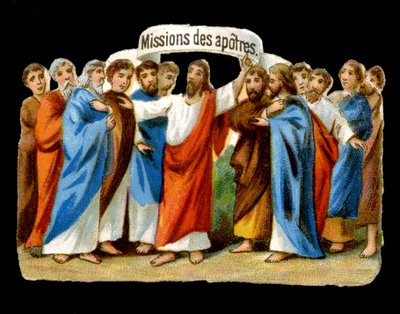 Gesù affida le loro missioni agli apostoli da Unknown artist