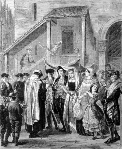 Matrimonio ebraico in Germania da Unknown artist