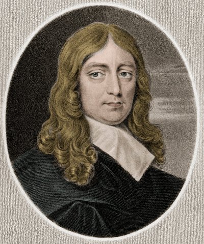 John Milton 1608-1674 - incisione - XIX secolo da Unknown artist