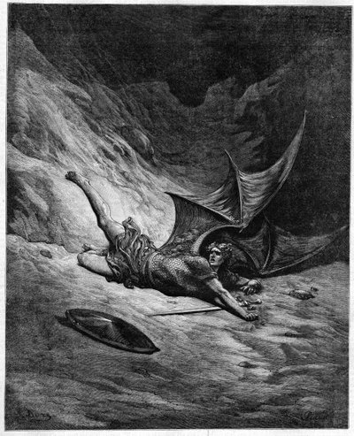 Il paradiso perduto di John Milton (1608-1674). Satana precipitato nell