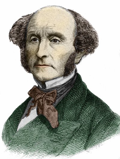 John Stuart Mill (1806 - 1873), filosofo ed economista britannico da Unknown artist