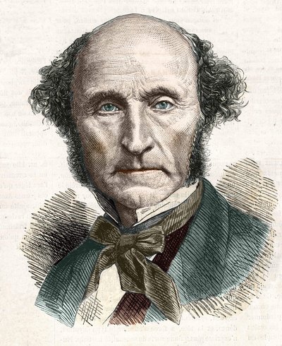 John Stuart Mill (1806 - 1873), filosofo ed economista britannico. da Unknown artist