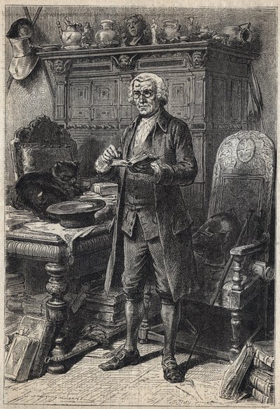 Jonathan Oldenbuck - illustrazione del XIX secolo per il romanzo 