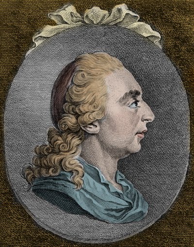 Joseph Freiherr von Sonnenfels (1732-1817) giurista e romanziere austriaco e tedesco - incisione da Unknown artist