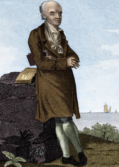 Joseph Jerome Lefrançois de Lalande, astronomo francese da Unknown artist