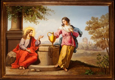 Gesù e la Samaritana da Unknown artist