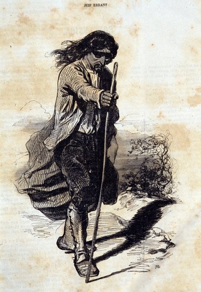Ebraismo: venditore ambulante ebreo (ebreo errante). da Unknown artist