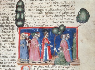 Giulio Cesare (101-44 a.C.) apprende la congiura di Catilina nel 63 a.C. (dettaglio) da Unknown artist