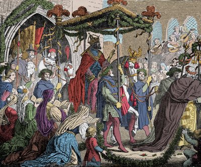 Carlo IV entra ad Avignone nel 1365 da Unknown artist