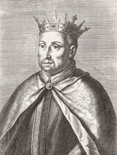 Re Afonso II del Portogallo. Ritratto. da Unknown artist