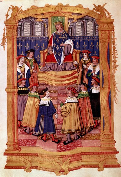 Re Luigi XI (1423-1483) e i Cavalieri dell