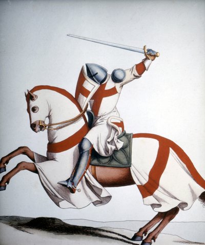 Cavaliere templare del XIV secolo da Unknown artist