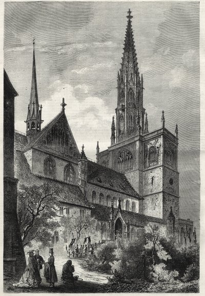 Konstanzer Münster - Il Duomo di Costanza o Cattedrale di Costanza - Germania - Cattedrale di Notre-Dame (Notre Dame) di Costanza - 1868 da Unknown artist