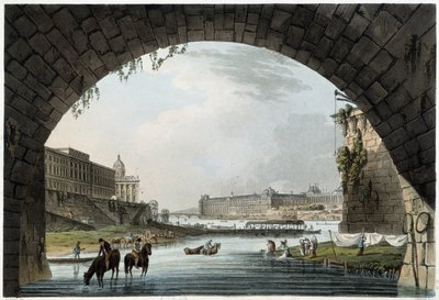 La Monnaie, 4 Nazioni a Parigi vista da J.C.Mats, Pubblicato da W.Miller a Londra-1806 da Unknown artist