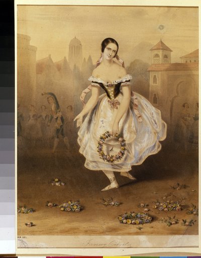La ballerina italiana Fanny Cerrito da Unknown artist