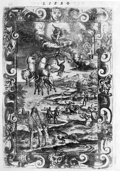 La caduta di Fetonte - in Le Metamorfosi di Ovidio - Edizioni di Parigi da Unknown artist