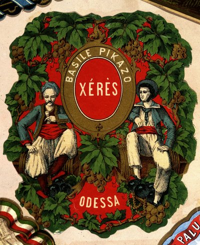 Etichetta di "Basile Pikazo - Jerez - Odessa", XIX secolo da Unknown artist